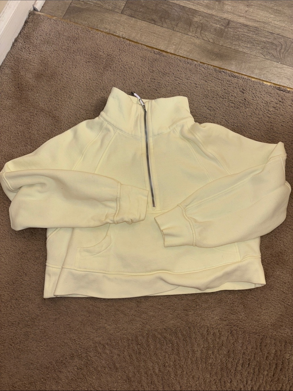 Lululemon Scuba Half-Zip Pullover in Sundance Yellow in M/L